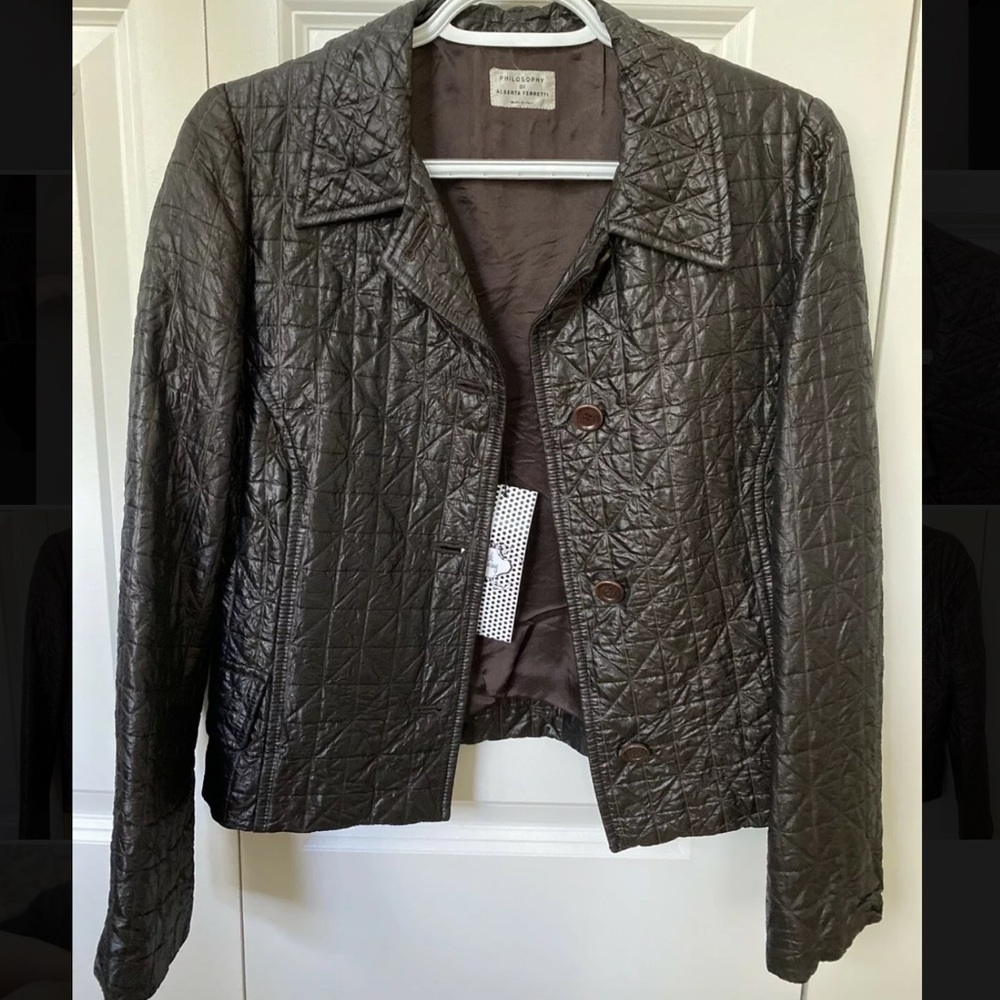 Vintage Philisophy by Aberta Ferretti Brown Jacket